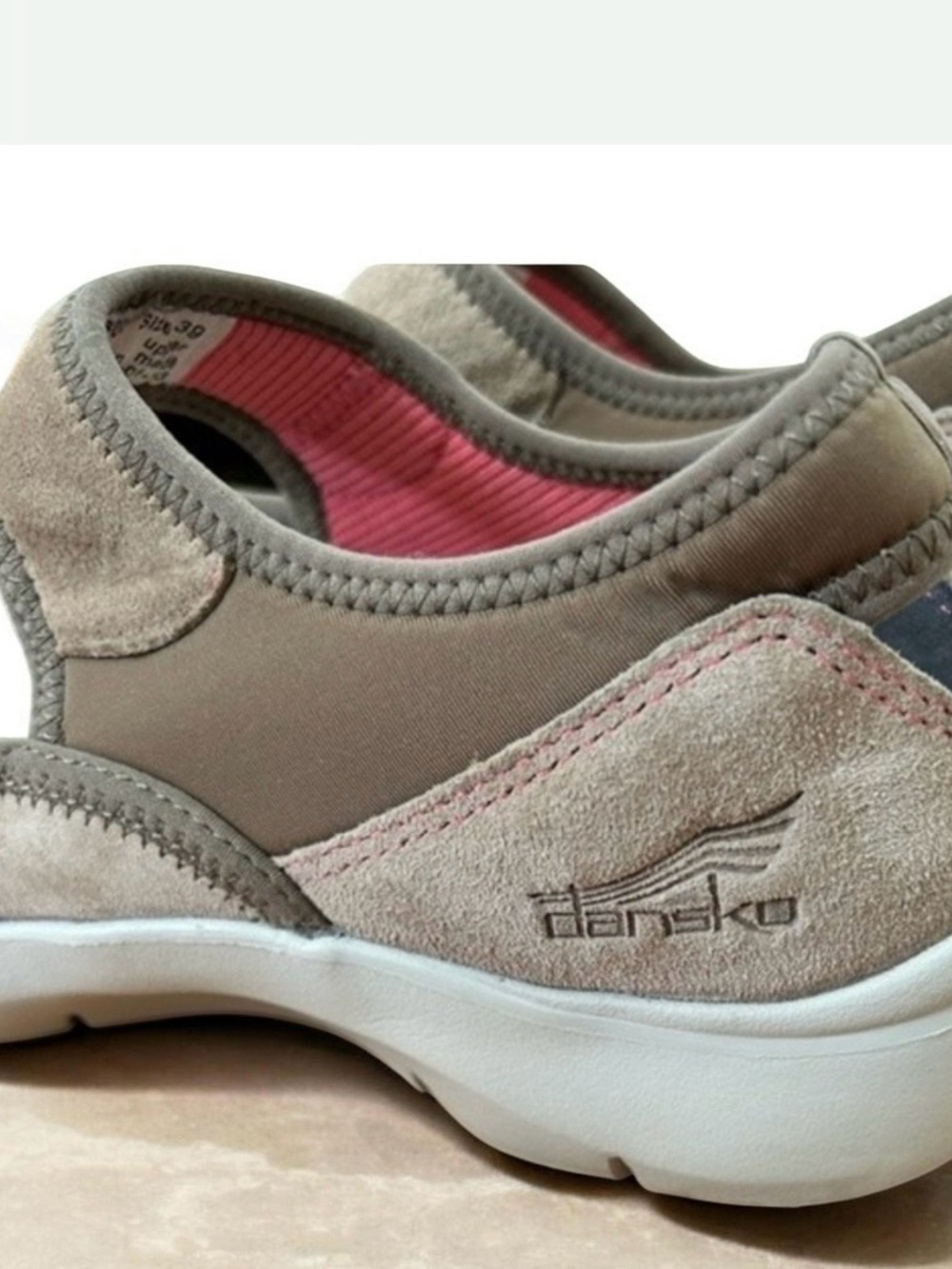 Dansko Women’s Slip-On Suede Leather Outdoor Mary Jane’s in Taupe Size 40